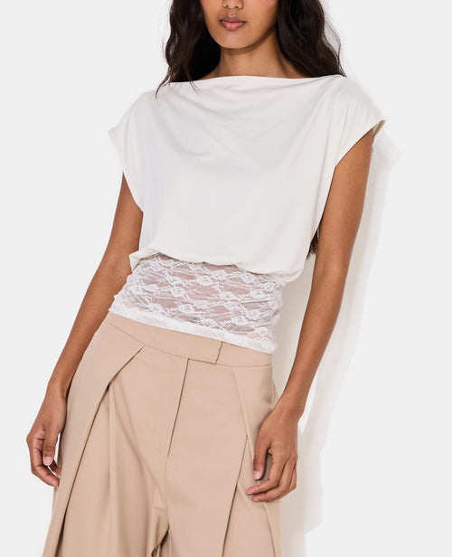 T-shirt sans manches avec dentelle - PIMKIE - 2