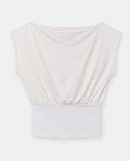 T-shirt sans manches avec dentelle - PIMKIE - 4