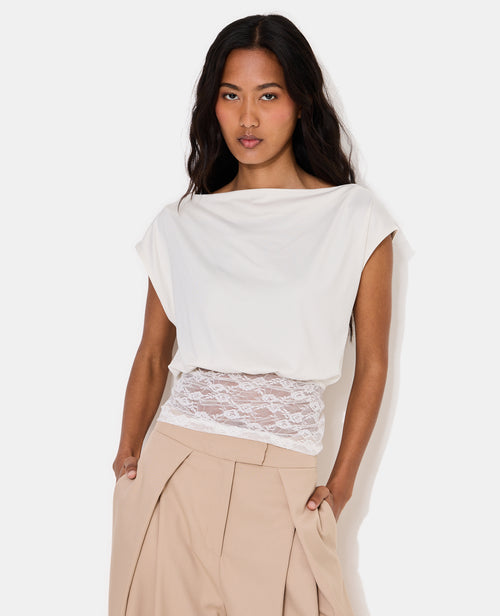 T-shirt sans manches avec dentelle - PIMKIE - 5