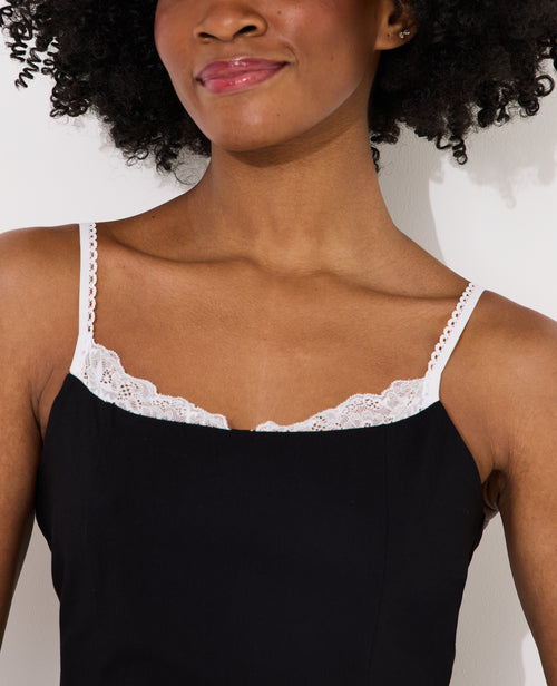 Débardeur en tissu stretch avec dentelle - PIMKIE - 2