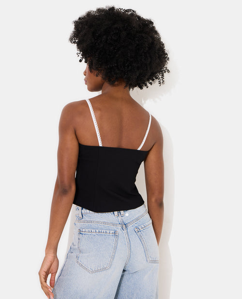 Débardeur en tissu stretch avec dentelle - PIMKIE - 6