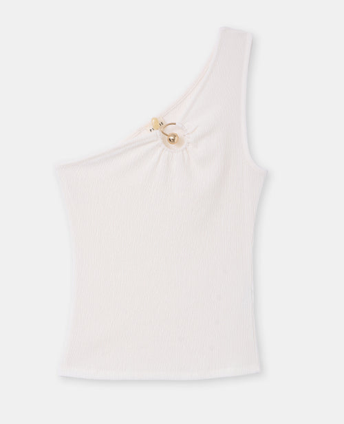 Top asymétrique one shoulder avec détail bijou - PIMKIE - 4