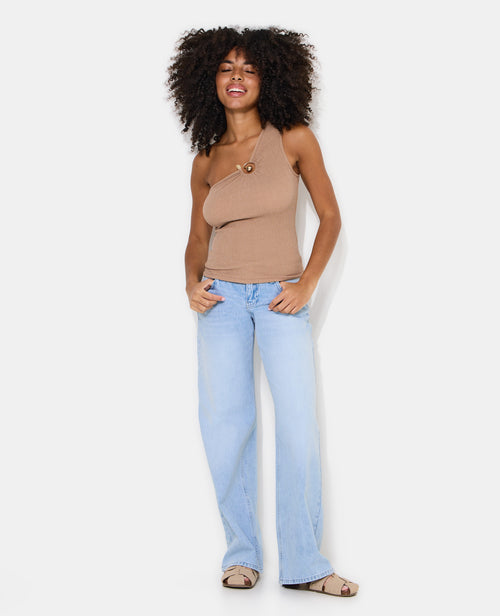 Top asymétrique one shoulder avec détail bijou - PIMKIE - 3