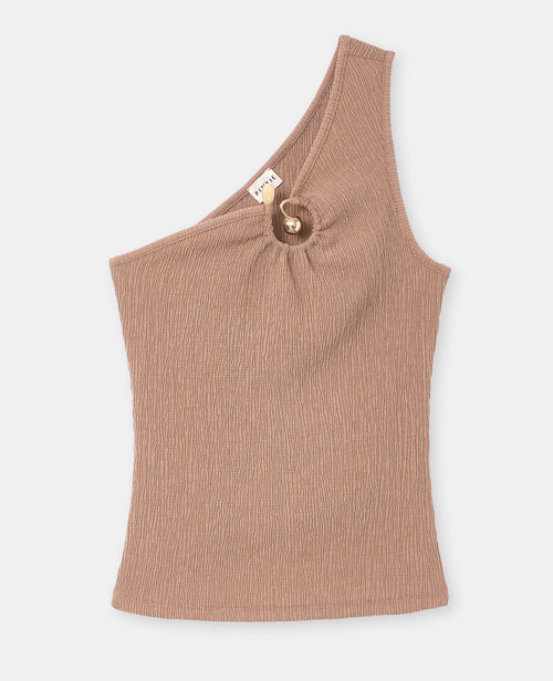 Top asymétrique one shoulder avec détail bijou - PIMKIE - 4