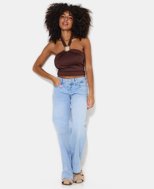 Top dos-nu effet croisé avec détail boucle soleil - PIMKIE - 3