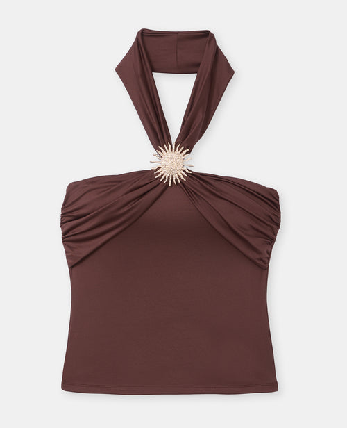 Top dos-nu effet croisé avec détail boucle soleil - PIMKIE - 4