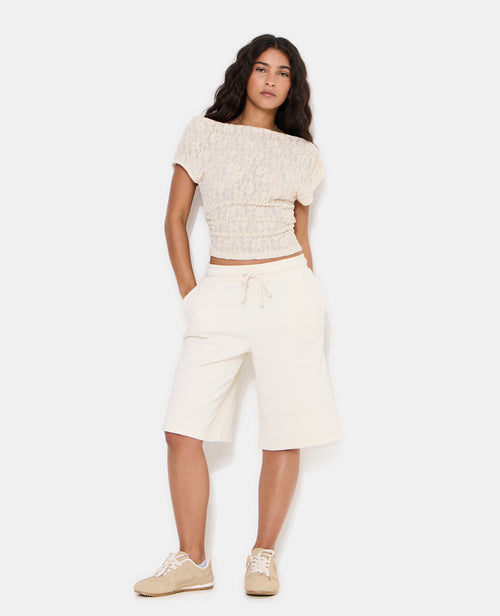 Top asymétrique en dentelle - PIMKIE - 7
