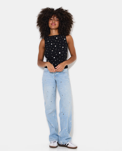 Top sans manches avec clous et œillets - PIMKIE - 3