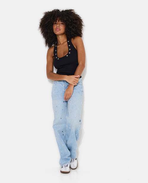 Top dos-nu avec œillets - PIMKIE - 2