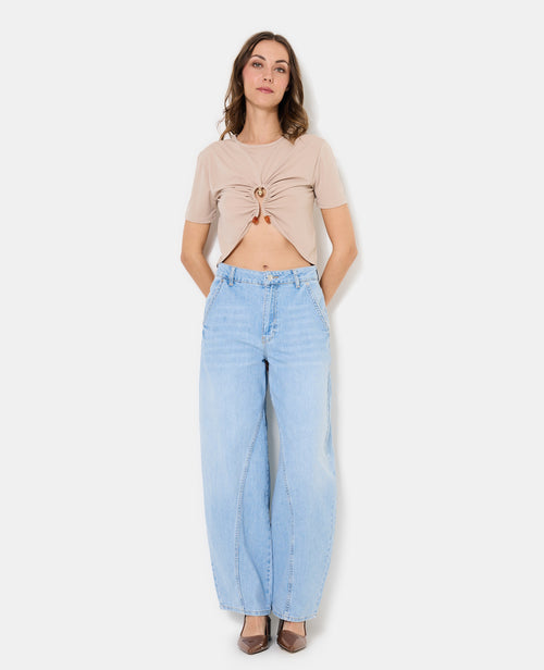 T-shirt court avec détail bijou et pierres - PIMKIE - 3