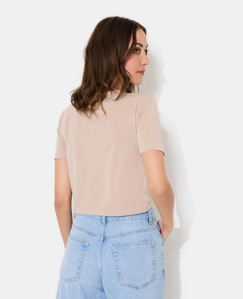 T-shirt court avec détail bijou et pierres - PIMKIE - 6