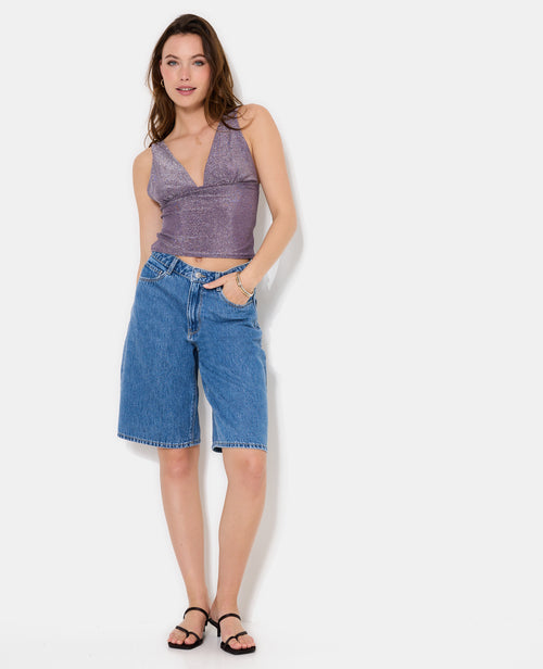 Débardeur en maille avec lurex encolure V - PIMKIE - 3
