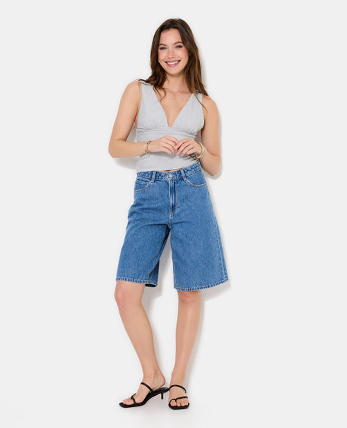 Débardeur en maille avec lurex encolure V - PIMKIE - 3