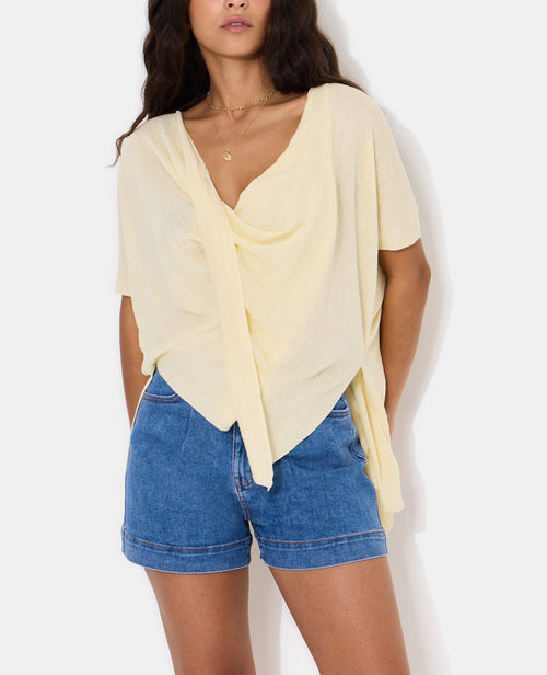 Top en maille fine avec effet châle - PIMKIE - 2