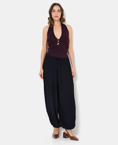 Top en maille dos-nu avec détail bijou poitrine - PIMKIE - 3