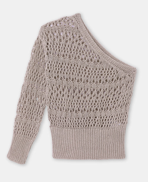 Pull asymétrique en maille ajourée - PIMKIE - 4