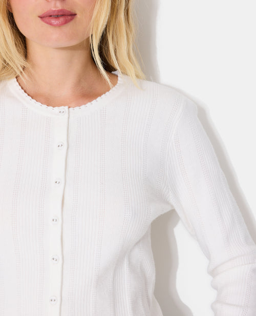 Gilet fin en maille fantaisie - PIMKIE - 2