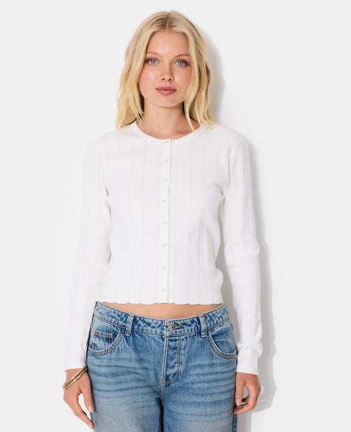 Gilet fin en maille fantaisie - PIMKIE - 5