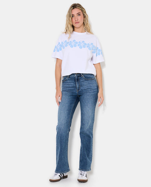 T-shirt oversize avec print fleurs hawaï devant et dos - PIMKIE - 3