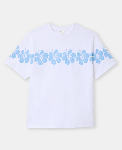 T-shirt oversize avec print fleurs hawaï devant et dos - PIMKIE - 4