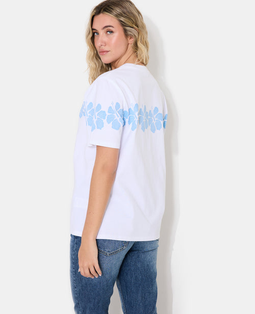 T-shirt oversize avec print fleurs hawaï devant et dos - PIMKIE - 6