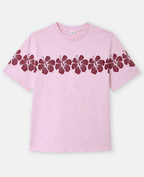 T-shirt oversize avec print fleurs hawaï devant et dos - PIMKIE - 4