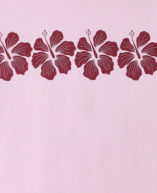 T-shirt oversize avec print fleurs hawaï devant et dos - PIMKIE - 8