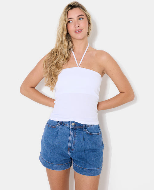 Top bandeau avec bretelles à nouer - PIMKIE - 5
