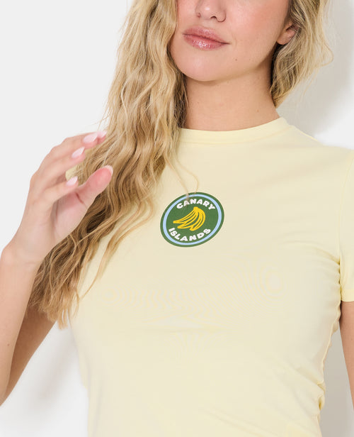 T-shirt ajusté avec print bananes devant - PIMKIE - 2