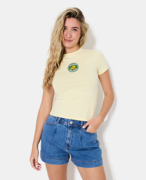 T-shirt ajusté avec print bananes devant - PIMKIE - 5
