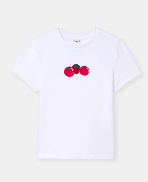 T-shirt ajusté avec print tomates devant - PIMKIE - 4