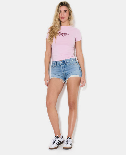 T-shirt ajusté avec print fleurs devant - PIMKIE - 3