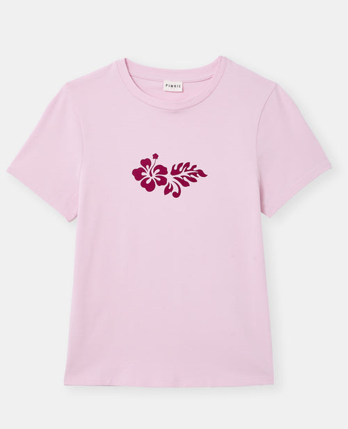 T-shirt ajusté avec print fleurs devant - PIMKIE - 4