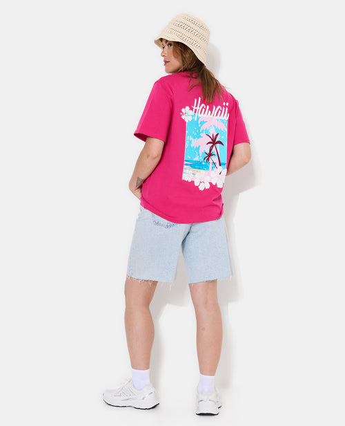 T-shirt oversize HAWAÏ - PIMKIE - 3
