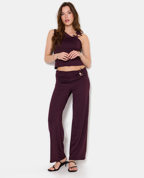 Top asymétrique avec détail bijou et pierres - PIMKIE - 3