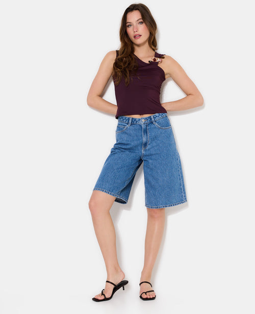 Top asymétrique avec détail bijou et pierres - PIMKIE - 5