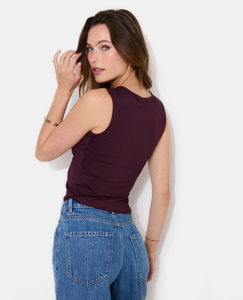 Top asymétrique avec détail bijou et pierres - PIMKIE - 6