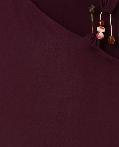 Top asymétrique avec détail bijou et pierres - PIMKIE - 8