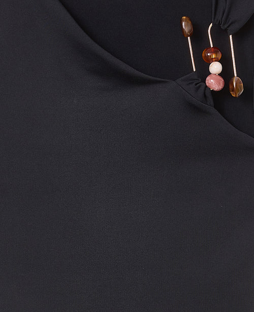 Top asymétrique avec détail bijou et pierres - PIMKIE - 9
