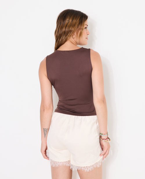Débardeur en maille stretch avec fronces - PIMKIE - 6