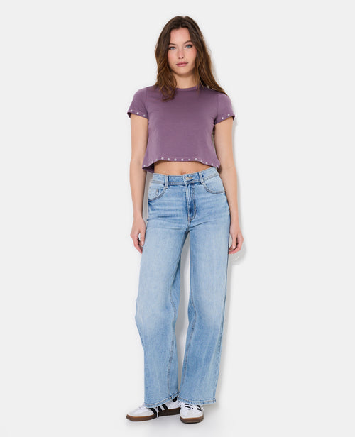 T-shirt court avec œillets - PIMKIE - 3