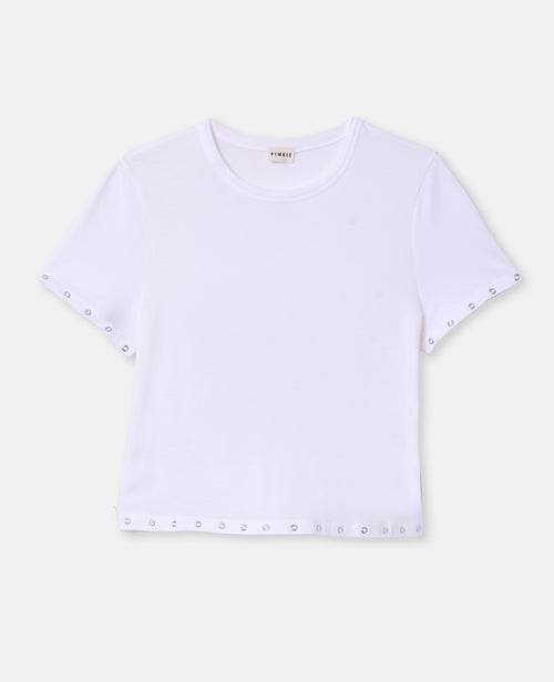 T-shirt court avec œillets - PIMKIE - 4