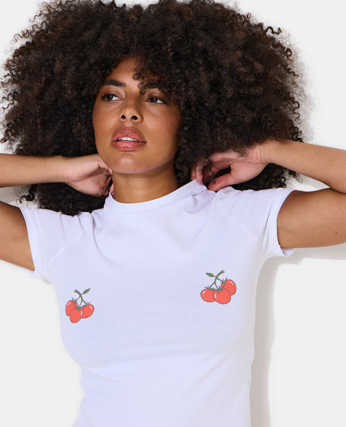 T-shirt ajusté avec prints poitrine - PIMKIE - 8