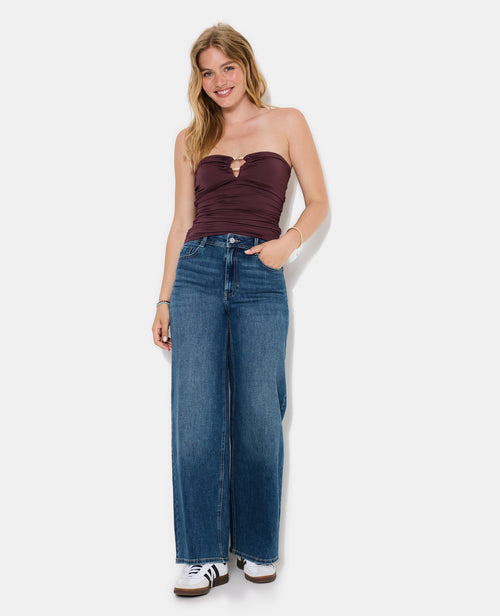 Top bustier avec boucle dorée - PIMKIE - 3