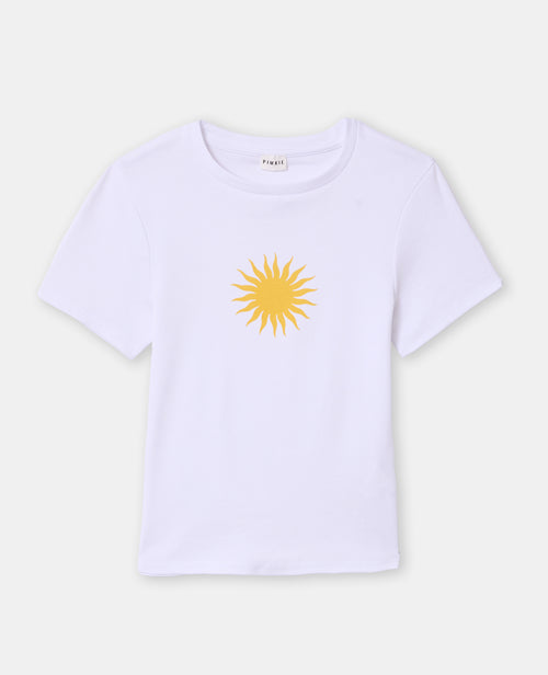 T-shirt ajusté avec soleil - PIMKIE - 4