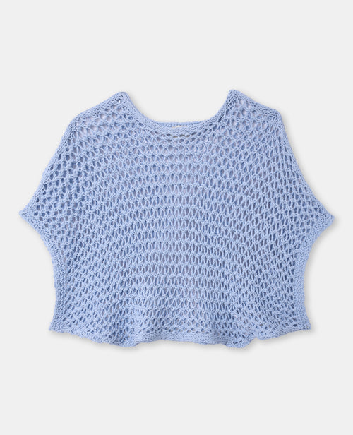 Pull ample sans manches en maille ajourée - PIMKIE - 4