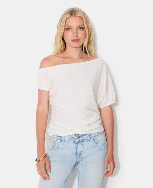 Pull fin et asymétrique manches courtes - PIMKIE - 4