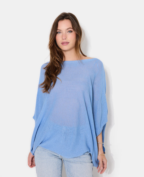 Pull châle asymétrique en maille fine - PIMKIE - 5
