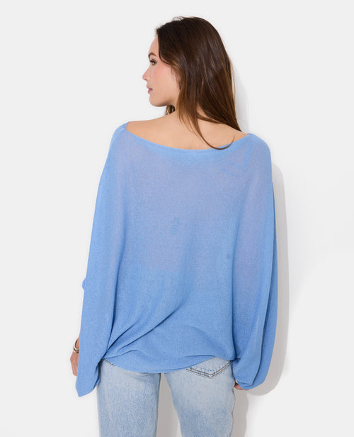 Pull châle asymétrique en maille fine - PIMKIE - 6