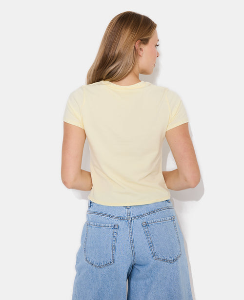 T-shirt ajusté avec prints piments poitrine - PIMKIE - 6